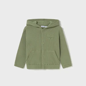 Felpa con cappuccio verde - Mayoral
