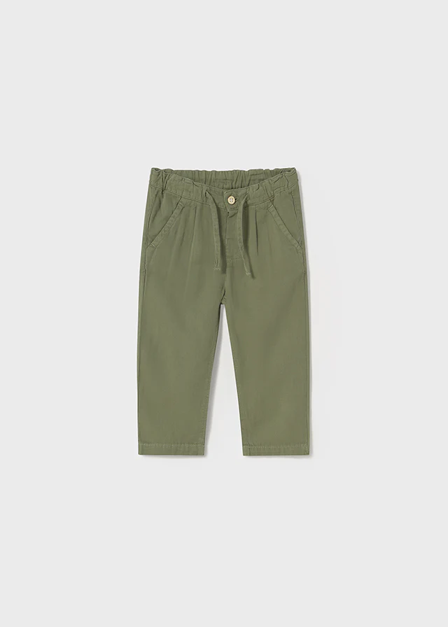 Pantalone lino verde – Mayoral
