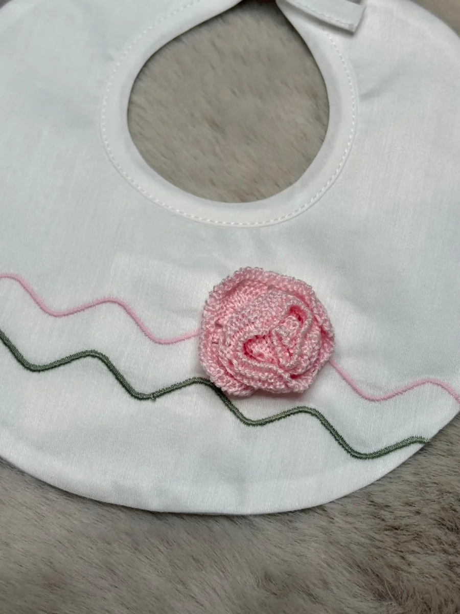 Bavetta con ricamo rose - Marlù - immagine 3